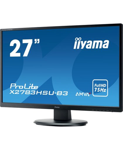 iiyama ProLite X2783HSU-B3 27" Full HD LED Mat Flat Zwart computer monitor