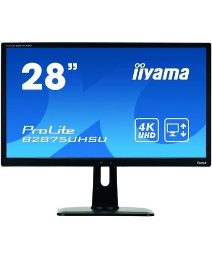 iiyama ProLite B2875UHSU-B1 computer monitor 71,1 cm (28") 4K Ultra HD LED Flat Mat Zwart