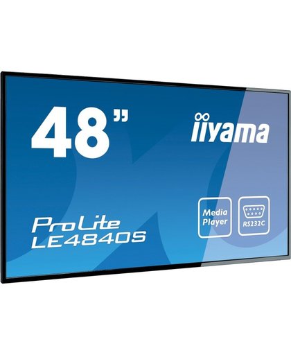 iiyama ProLite LE4840S-B1 Digital signage flat panel 48" LED Full HD Zwart