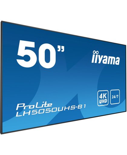 iiyama LH5050UHS-B1 Video wall 50" LED 4K Ultra HD Zwart beeldkrant