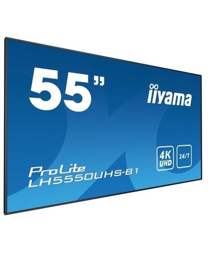 iiyama LH5550UHS-B1 Video wall 55" LED 4K Ultra HD Zwart beeldkrant