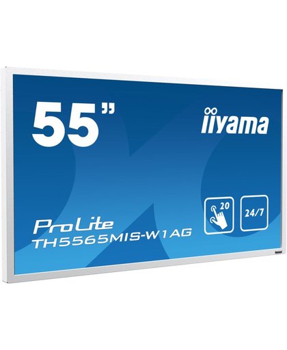 iiyama ProLite TH5565MIS-W1AG 139,7 cm (55") LED Full HD Digital signage flat panel Wit