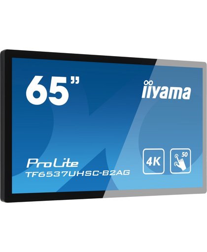 iiyama TF6537UHSC-B2AG beeldkrant 165,1 cm (65") LED 4K Ultra HD Digital signage flat panel Zwart