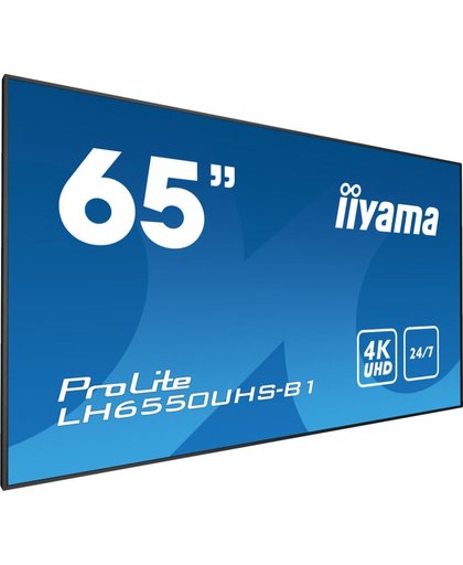 iiyama LH6550UHS-B1 Video wall 65" LED 4K Ultra HD Zwart beeldkrant