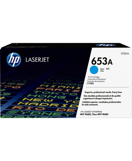 HP 653A Lasertoner 16000pagina's Cyaan
