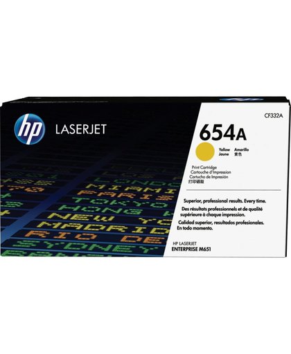 HP 654A Lasertoner 15000pagina's Geel