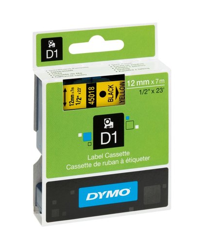 DYMO S0720580 labelprinter-tape Zwart op geel