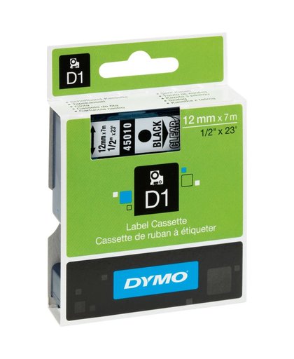 DYMO S0720500 labelprinter-tape Zwart op zilver