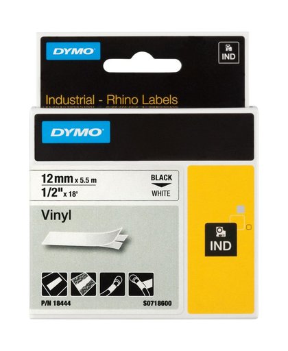 DYMO 12mm RHINO Coloured vinyl D1 labelprinter-tape