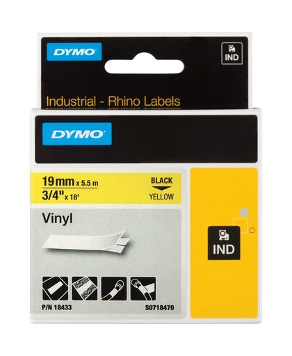 DYMO 19mm RHINO Coloured Vinyl D1 labelprinter-tape