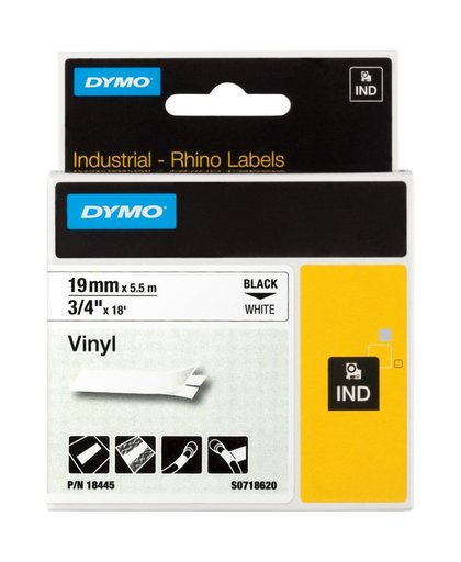 DYMO 19mm RHINO Coloured Vinyl D1 labelprinter-tape