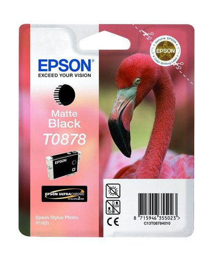 Epson inktpatroon Matte Black T0878 Ultra Gloss High-Gloss 2 inktcartridge