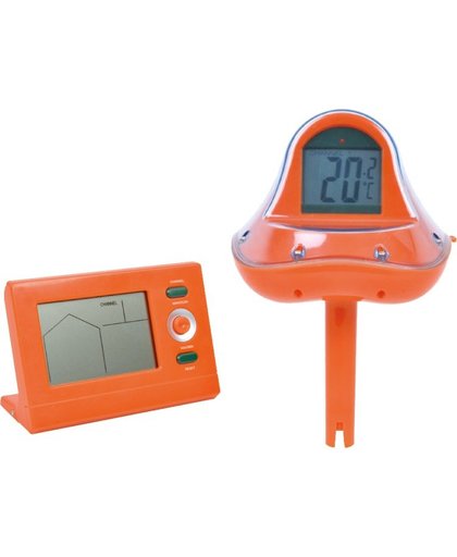 Thermometer met zender en ontvanger