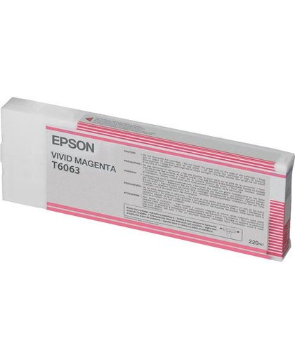 Epson inktpatroon Vivid Magenta T606300 220 ml inktcartridge