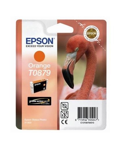 Epson inktpatroon Orange T0879 Ultra Gloss High-Gloss 2 inktcartridge