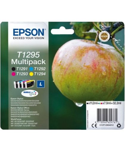 Epson T1295 inktcartridge Zwart, Cyaan, Magenta, Geel