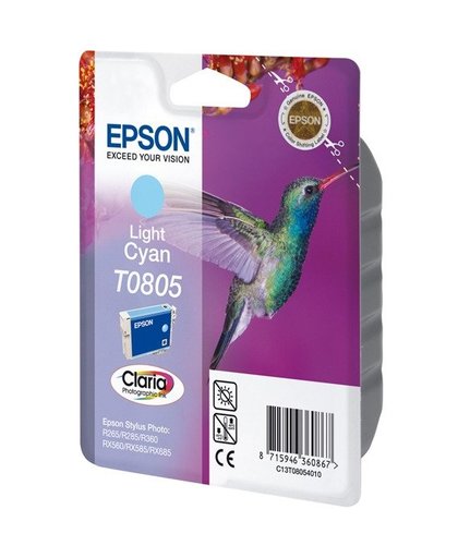 Epson Singlepack Light Cyan T0805 Claria Photographic Ink inktcartridge