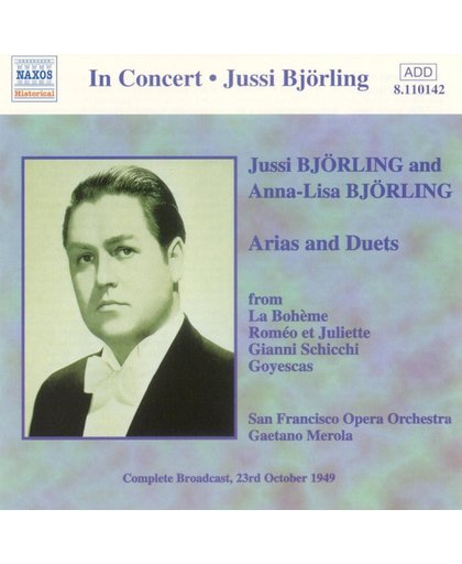 Jussi Bjorling and Anna-Lisa Bjorling - Arias and Duets