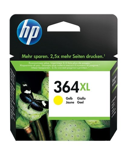 HP 364XL originele high-capacity gele inktcartridge