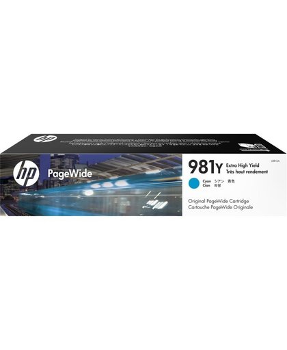 HP 981Y inktcartridge Cyaan 185 ml 16000 pagina's