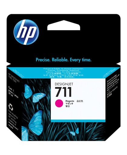 HP 711 magenta DesignJet , 29 ml inktcartridge