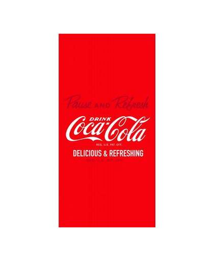 Coca cola enjoy - strandlaken - 75 x 150 cm - rood