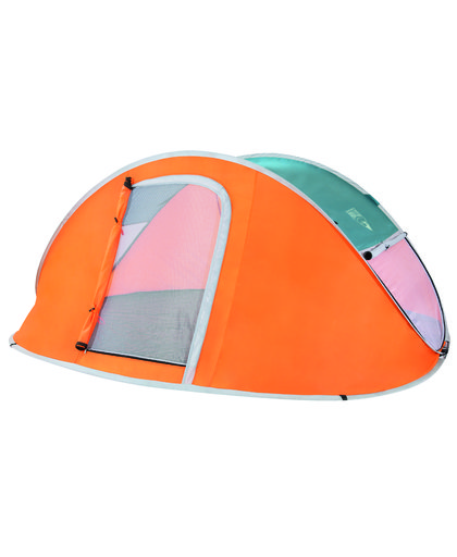 Bestway Pavillo NUCAMP X4 Tent - koepeltent - 4-persoons - Groen/Oranje
