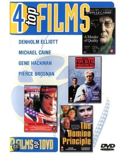 Benza DVD - 4 Top films op 1 dvd - A Murder of Quality/The Fourth Protocol/The Domino Principle/The Whistle Blower