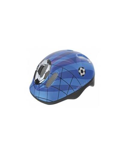 Ventura Fietshelm Soccer Blauw Maat 52/56 cm