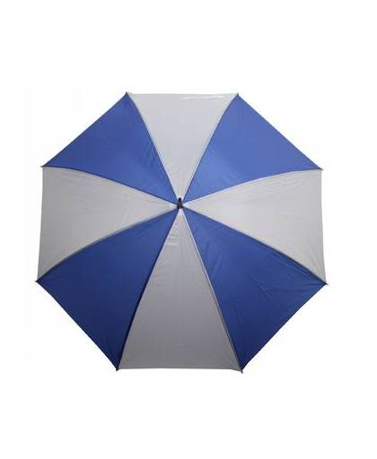 Paraplu Golf 130 cm polyester Blauw/wit