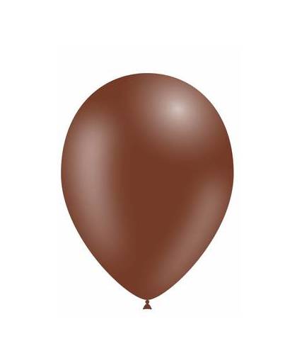 Chocolade bruine ballonnen 30cm 50 stuks