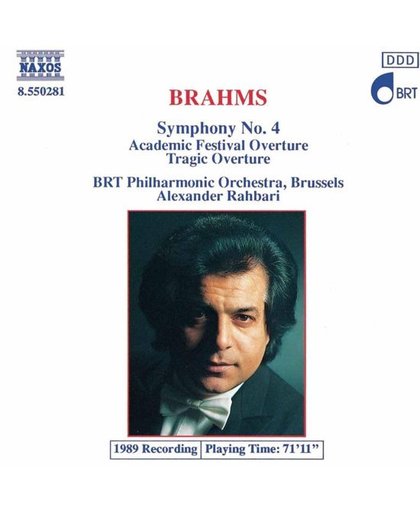 Brahms: Symphony no 4, Tragic & Academic Overtures