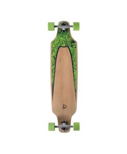Playlife longboard Turnover Topmount 96 cm bruin/groen