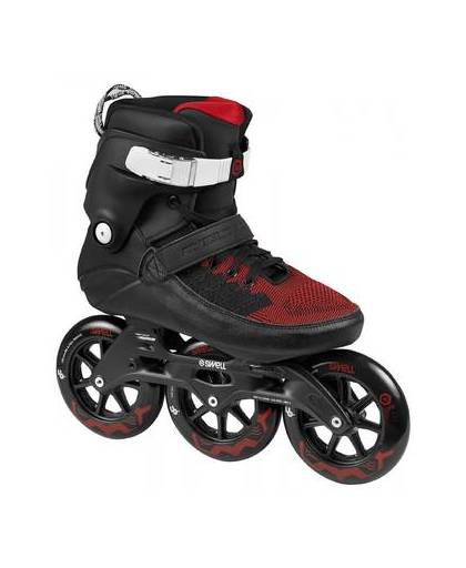 Powerslide inline skates Swell unisex zwart/rood maat 38