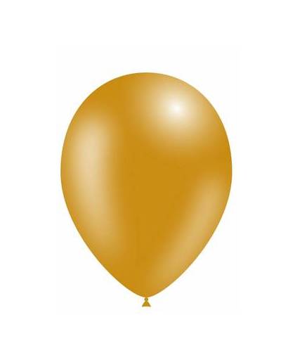 Gouden ballonnen metallic 25cm 50 stuks