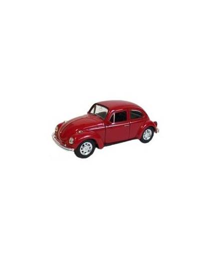 Speelgoed volkswagen kever rode auto 12 cm