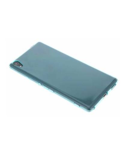 Turquoise transparante gel case voor de sony xperia xa ultra