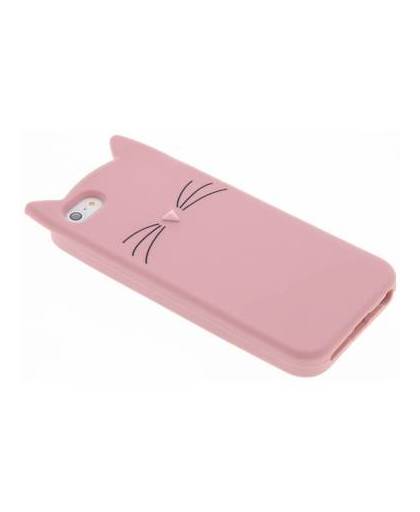 Roze kat tpu hoesje voor de iphone 5 / 5s / se