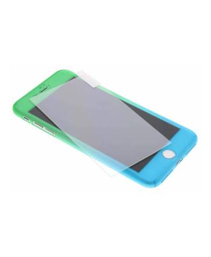Groene / blauwe tweekleurige 360° protect case voor de iphone 8 plus / 7 plus
