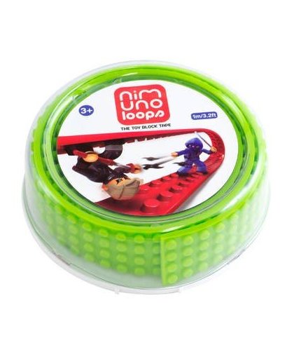 Zuru-mayka w1lg block tape 4 noppen 1m licht groen - lego compatible