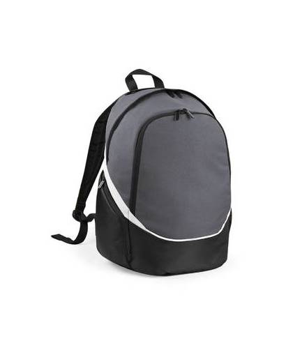 Quadra pro team backpack qs255 zwart grijs wit