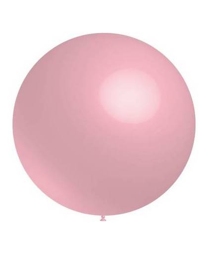 Lichtroze reuze ballon xl metallic 91cm