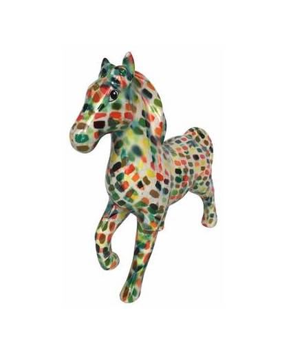 Spaarpot paard 21 cm multicolor
