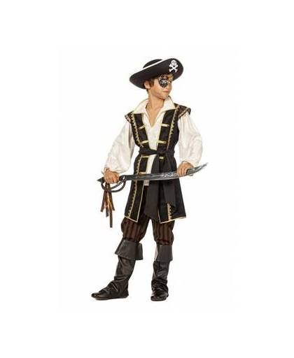 Bruin piraten kostuum voor jongens 164