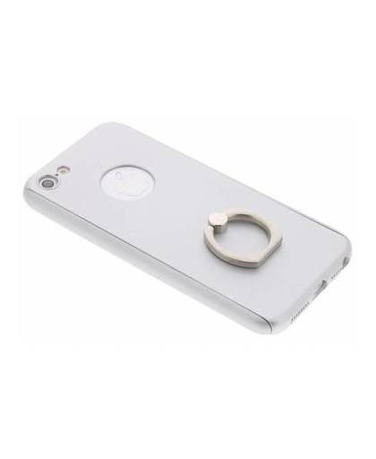 Zilveren 360º protect case met ring voor de iphone 5 / 5s / se