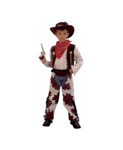 Cowboy koeienprint kostuum voor kinderen 140 - 8-10 jr