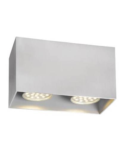 Lucide plafondspot bodi - 2 lichts gu10 - aluminium