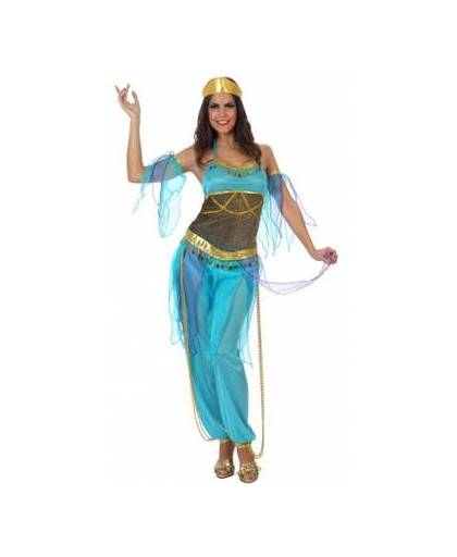 Blauwe arabische dame outfit m/l (38-40)