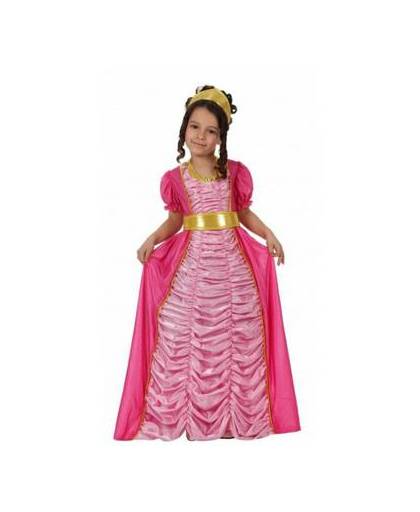 Roze prinsessen jurk voor kinderen 140