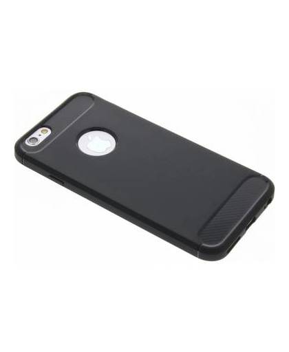 Zwarte brushed tpu case voor de iphone 6 / 6s